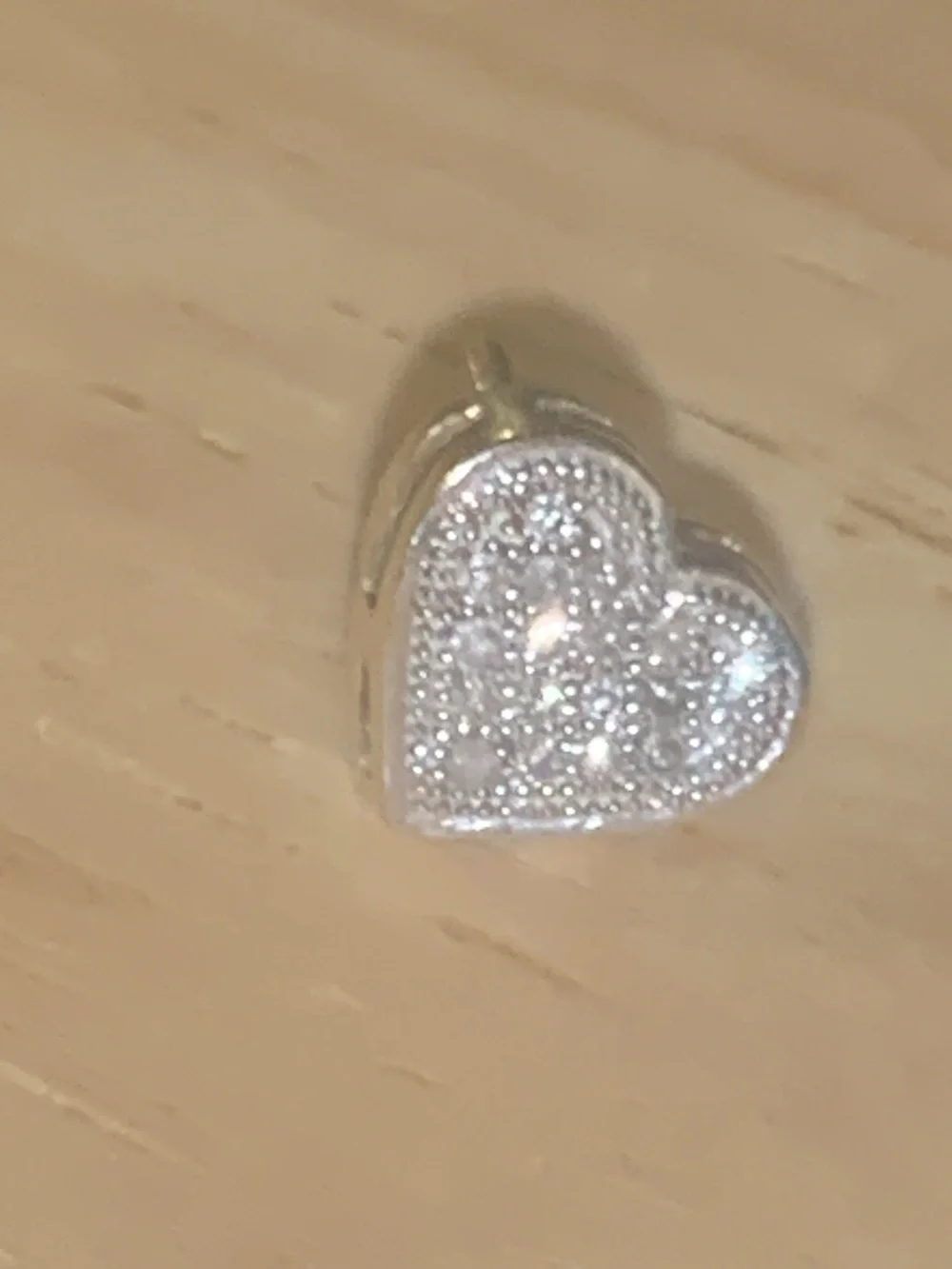 Heart Pavé Stud Earring  single earring